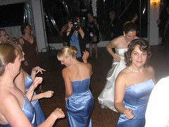 The dancing bridesmaids