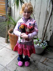 jindi with rosa's dolls