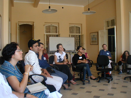 Some of the class attending the first Jordanian Film Commission/USC Workshop