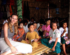 Paula With Orphan Kids