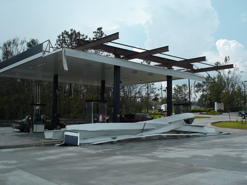 This was a brand new gas station before Dennis