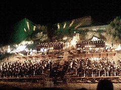 Orquestra na encosta do castelo de Palmela
