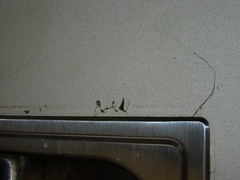 Detail of cracked counter