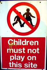 Children must not play on this site.