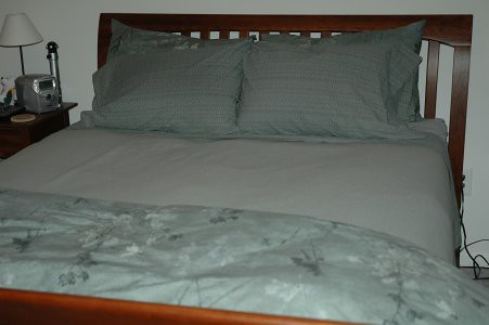 Bed - with the new linens