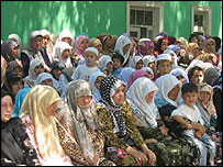Protesters in Andijan