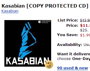 Amazon Copy Protected CD