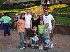 Disneyland front and all of us