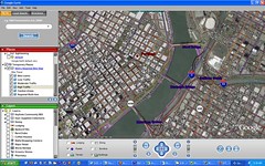 Portland bike routes on Google Earth