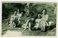 mum at Barry Island 1953