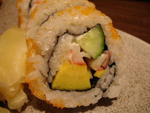酪梨壽司近照 California Roll (avocado sushi)