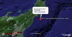 M7.2 Earthquake near Sendai, Japan - Aug16
