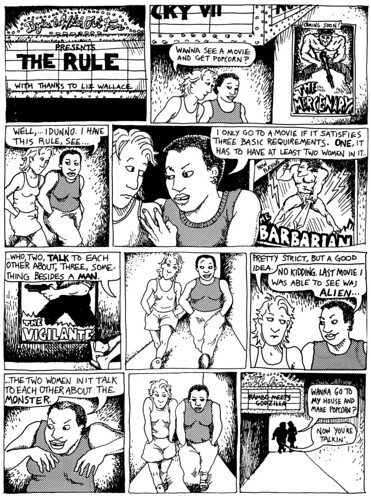Dykes to Watch Out For: The Rule - Alison Bechdel, 1985