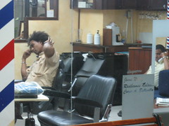 Barbers waiting
