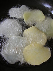 potato chips frying