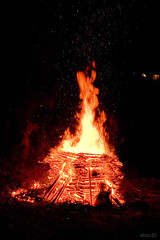 Bonfire for speeding the spirits of the dead